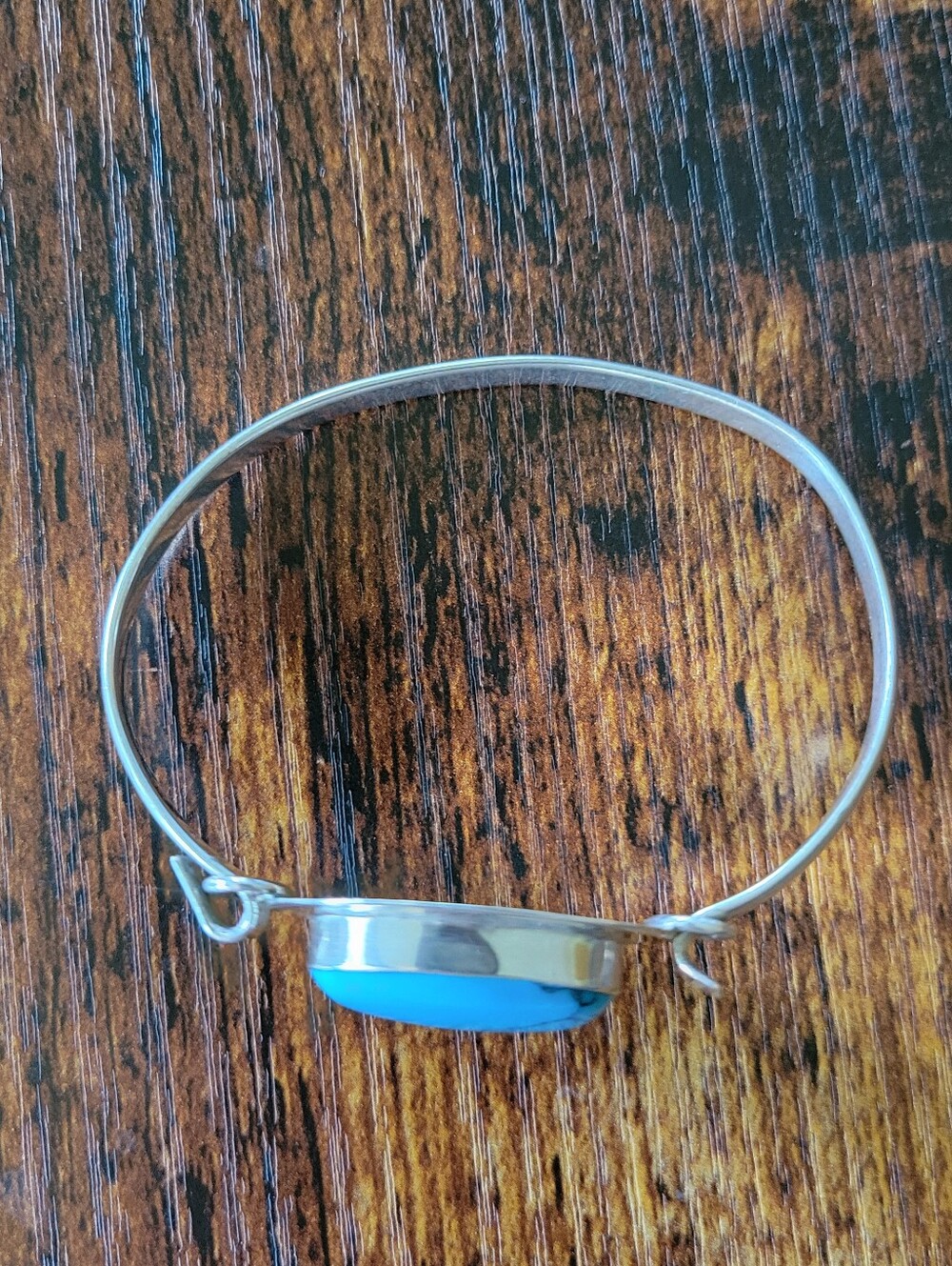 .925 Silver Turquoise Bracelet - Picture 4 of 8